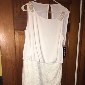 White dress still with tags